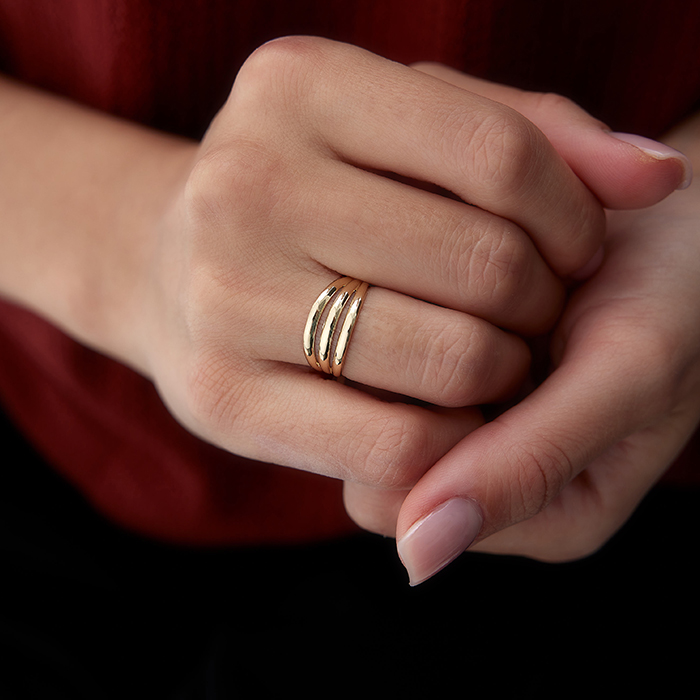 Üçlü Bitişik Bombe Yüzük - Ali Altınbas (1)