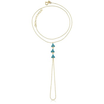 Üçlü Mavi Taşlı Şahmeran - Cemart (1)