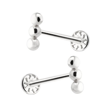Üçlü Top Tragus Piercing - Alen (1)