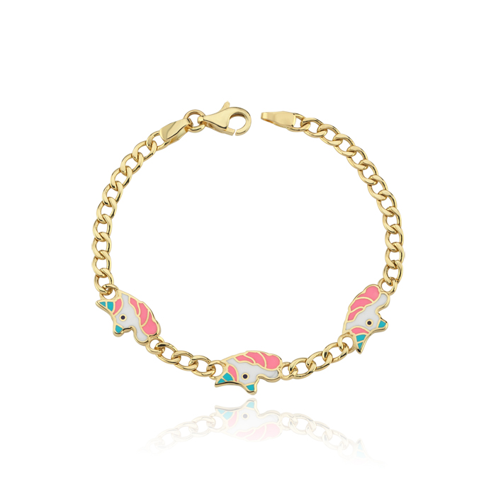 Üçlü Unicorn Çocuk Bilekliği - Melike
