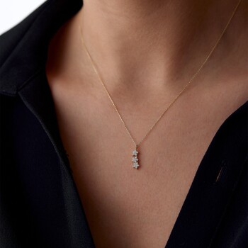 Üçlü Yıldız Kolye - Alen