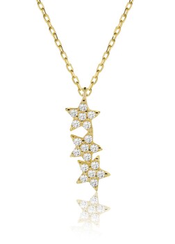 Üçlü Yıldız Kolye - 4