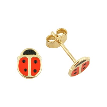 Uğur Böceği Çocuk Küpe - Melike