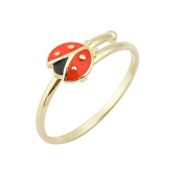 Uğur Böceği Çocuk Yüzüğü - Melike