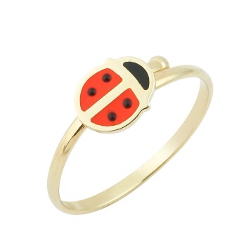 Uğur Böceği Çocuk Yüzüğü - Melike