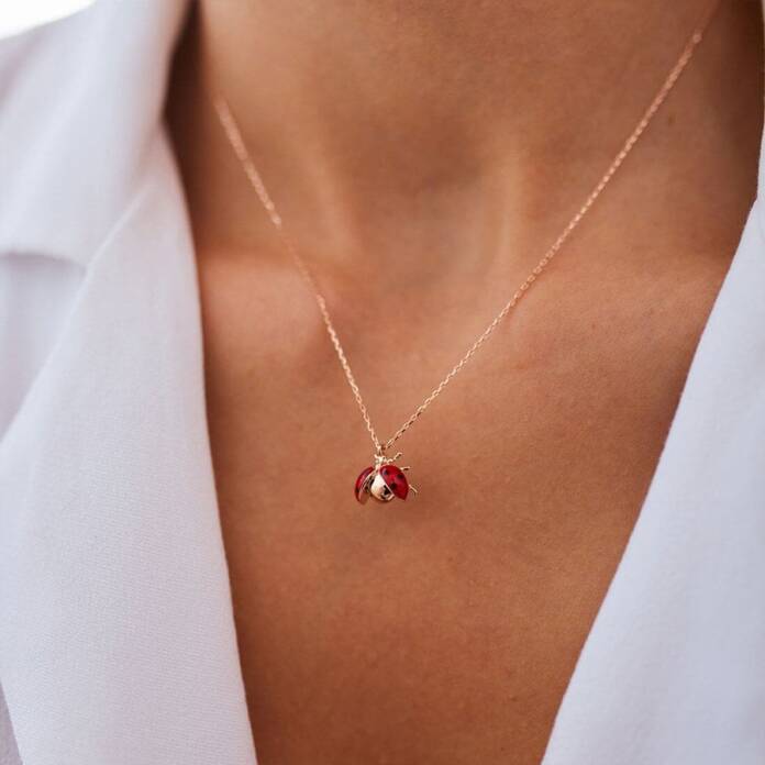 Uğur Böceği Kolye - 1