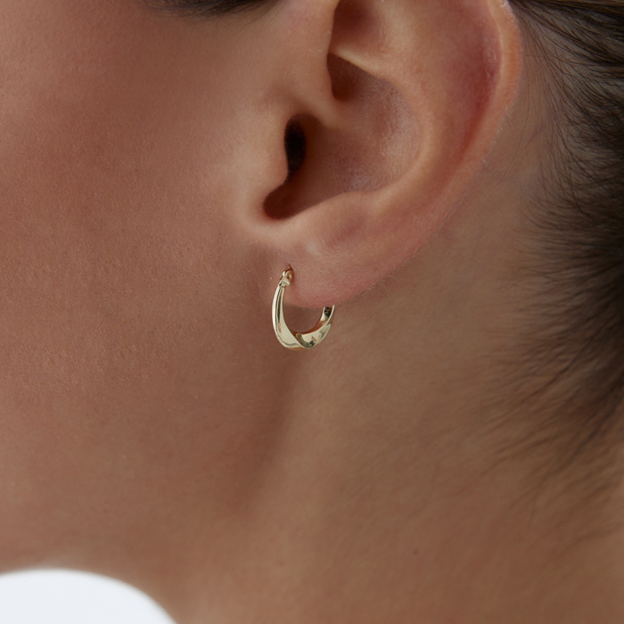 Ultra Mini Es Halka Küpe - Karacan (1)