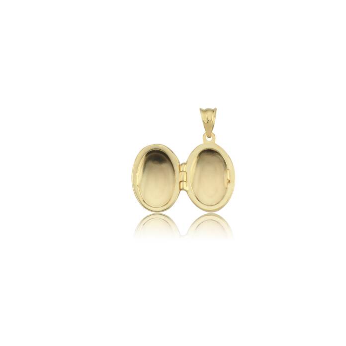Ultra Mini Oval Kapaklı Kolye Ucu - 3