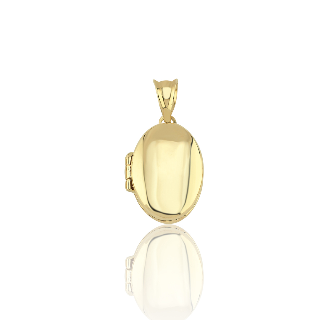 Ultra Mini Oval Kapaklı Kolye Ucu - 1