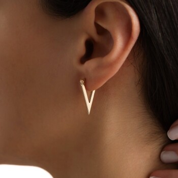 V Halka Küpe - Dilmener