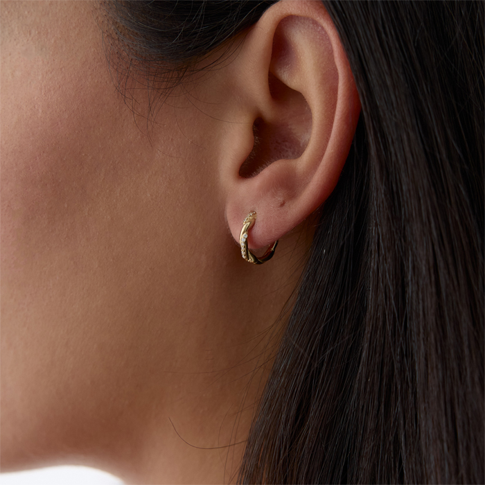 Velexia Taşlı Küpe - Rayna