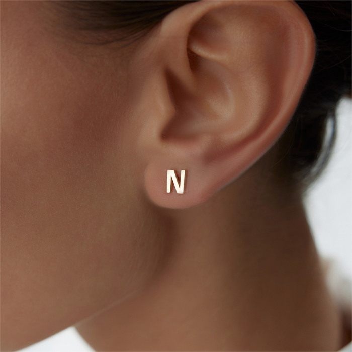 Vidalı Harf Küpe - Mazi (1)