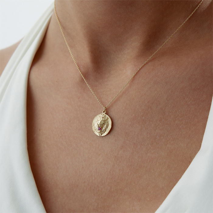 Vintage Aslan Madalyon Kolye - RİTİM (1)