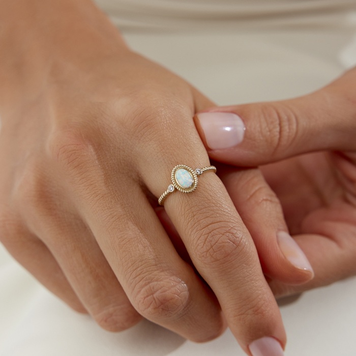 Vintage Opal Yüzük - Cemart