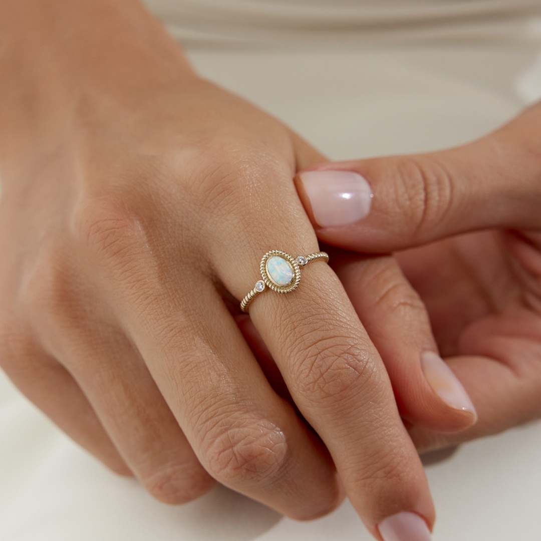 Vintage Opal Yüzük - 1