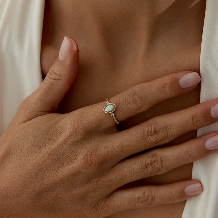 Vintage Opal Yüzük - 3