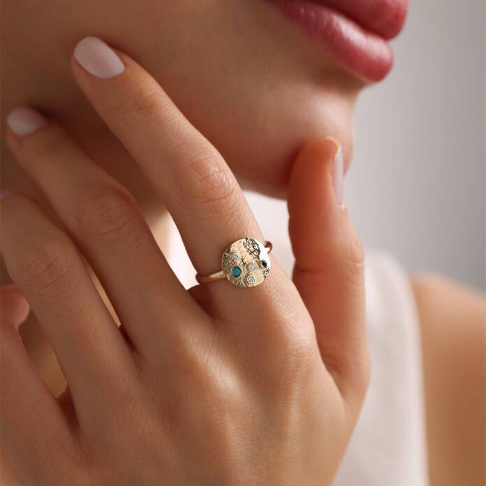 Vintage Plak Yüzük - 1