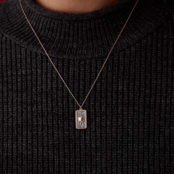 Vintage Plaka Güneş Kolye - RİTİM