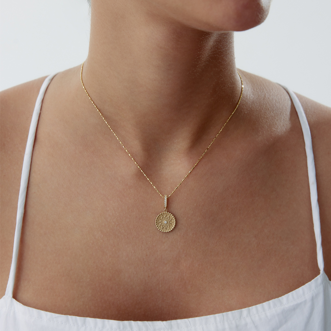 Vintage Sun Kolye - 1