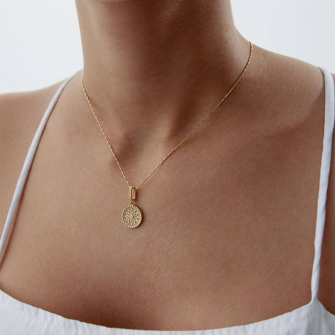 Vintage Sun Kolye - 2