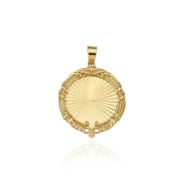 Vintage Sun Rays Kolye Ucu - 1