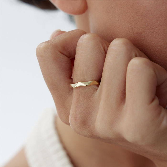 Wave Faset Yüzük - Rayna