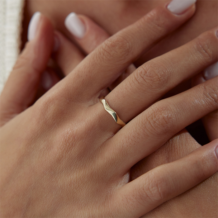 Wave Faset Yüzük - Rayna (1)