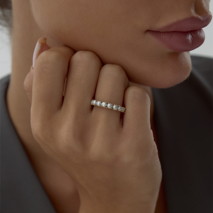 White Pearl Yüzük - Arax