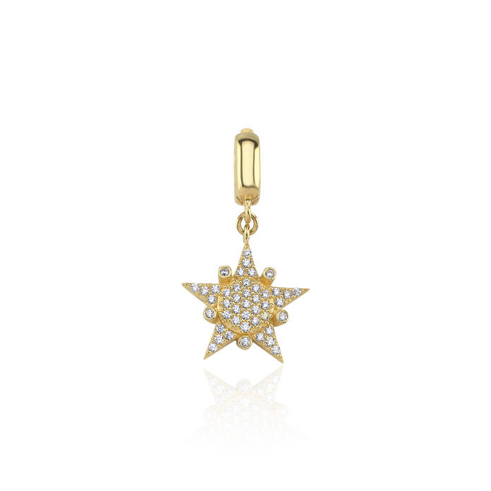 White Spot Star Kolye Ucu - 1