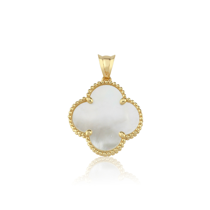 White Yonce Cleef Kolye Ucu - Milades