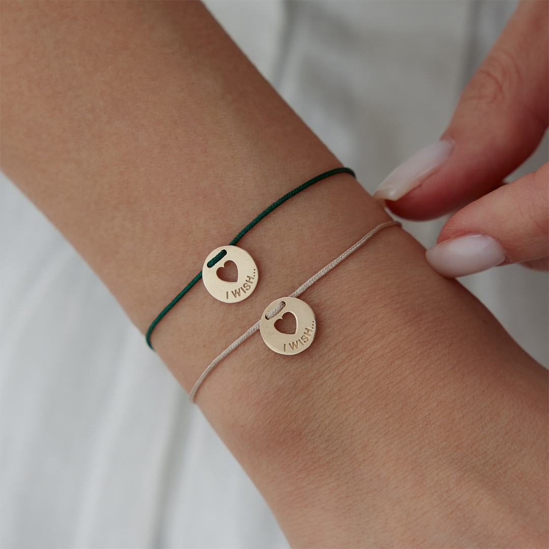 Wish İp Kalp Bileklik - 1