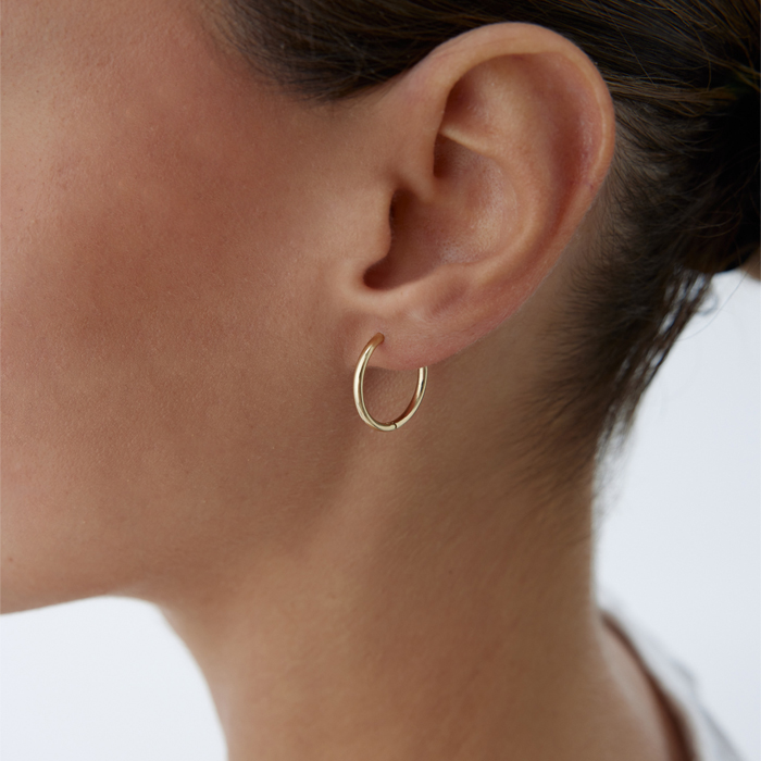 X Large Halka Küpe - Rayna