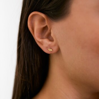 Yaprak Model Küpe - Mazal