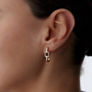 Yarım Ataç Küpe - Garo