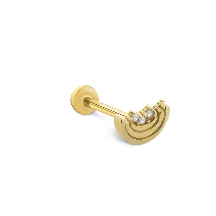 Yarım Ay Tragus Piercing - 1