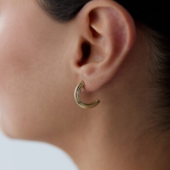 Yarım Disk Küpe - Cemart (1)