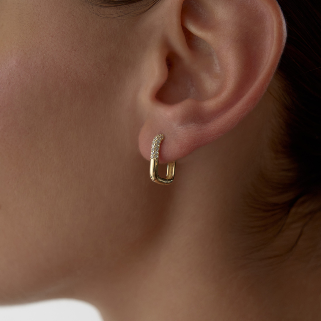 Yarım Su Yolu Ataç Küpe - 1