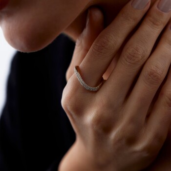 Yarımtur Kıvrım Yüzük - 4