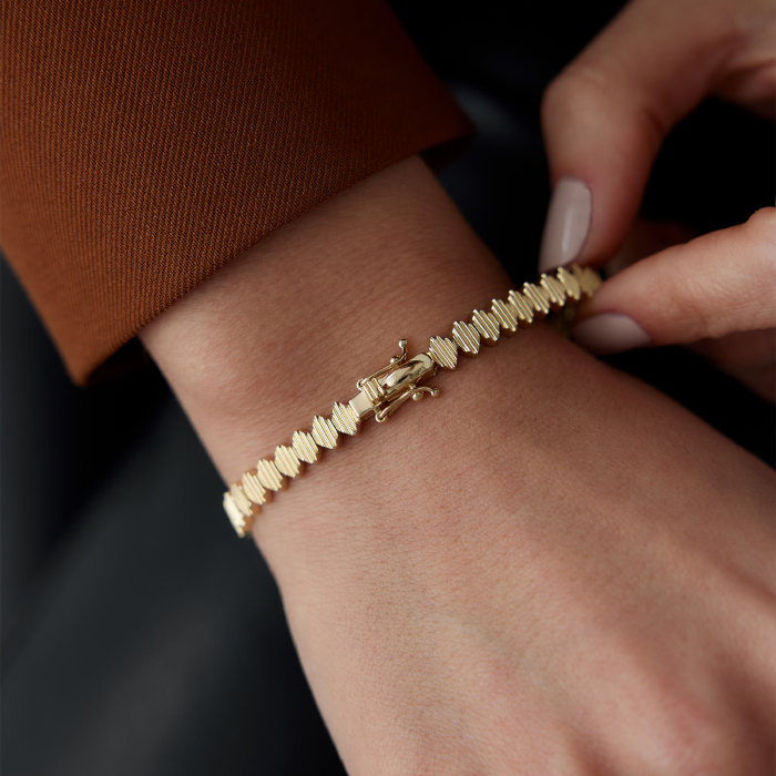 Yarımtur Taşlı Bileklik - Alen (1)