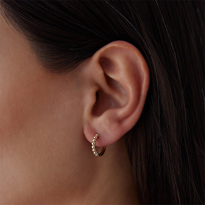 Yarımtur Top Küpe - Cemart