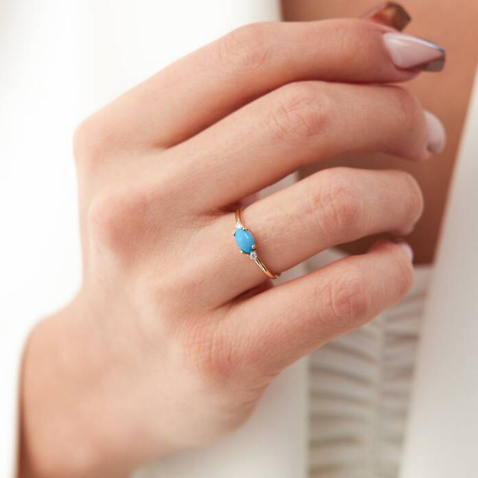 Yatay Firuze Yüzük - 1