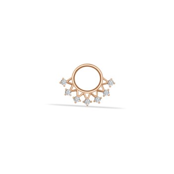 Yedi Taşlı Taç Helix Piercing - 1