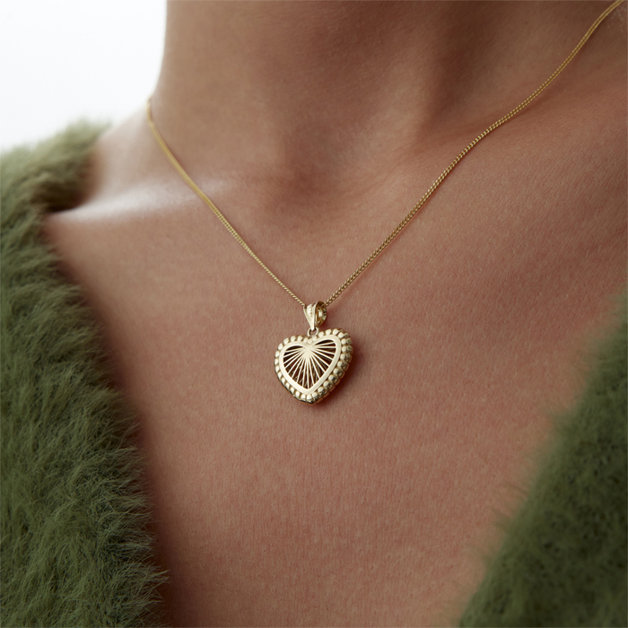 Yelpaze Kalp Kolye - Koçak (1)