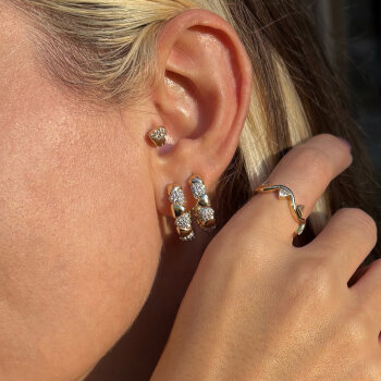 Yelva Taşlı Küpe - Arax