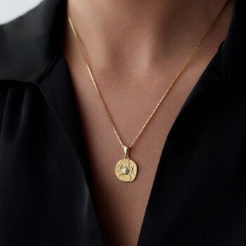 Yengeç Burcu Plaka Kolye - 1