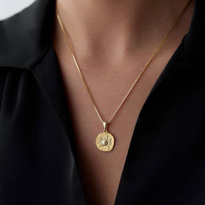 Yengeç Burcu Plaka Kolye - 1