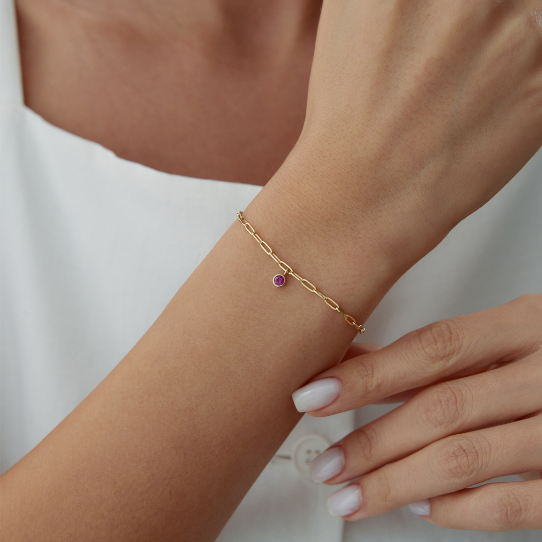 Yengeç Burcu Ruby Ataç Bileklik - 2