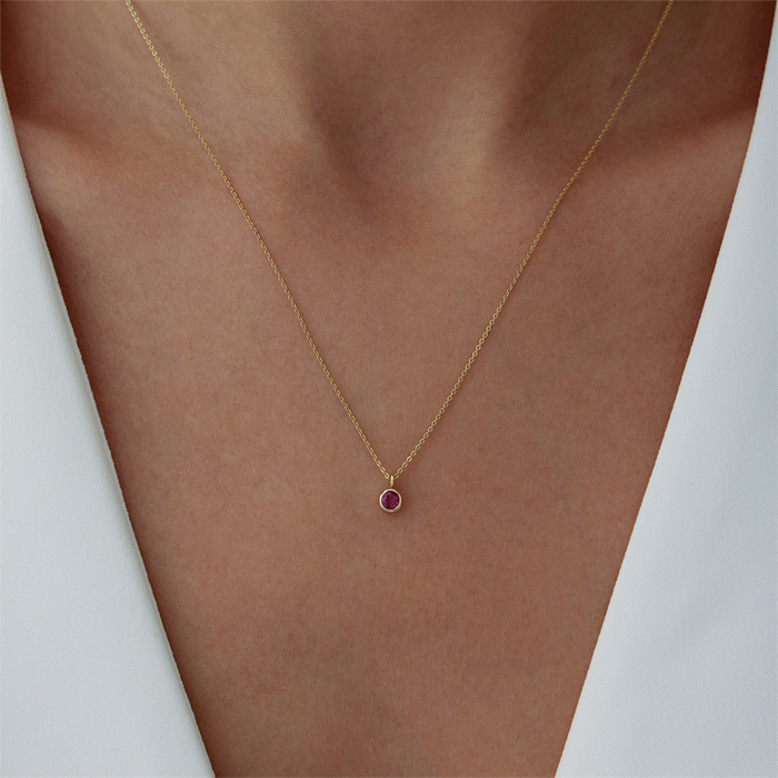 Yengeç Burcu Ruby Kolye - Simoro