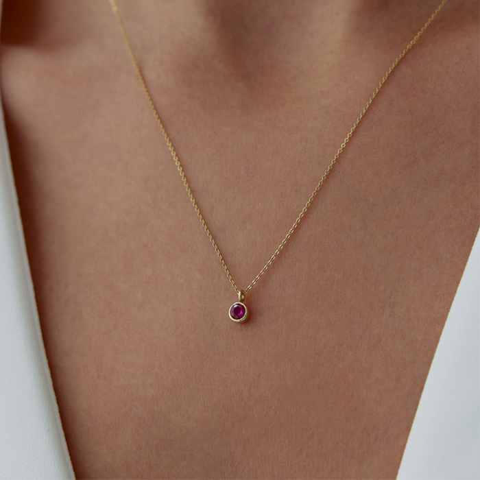 Yengeç Burcu Ruby Kolye - Simoro (1)