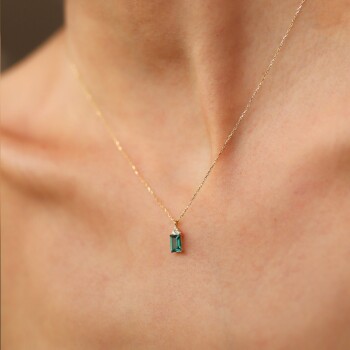 Yeşil Baget Kolye - Alen